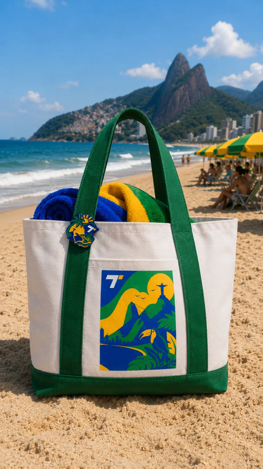 Brazil collection — tote bag in the studio