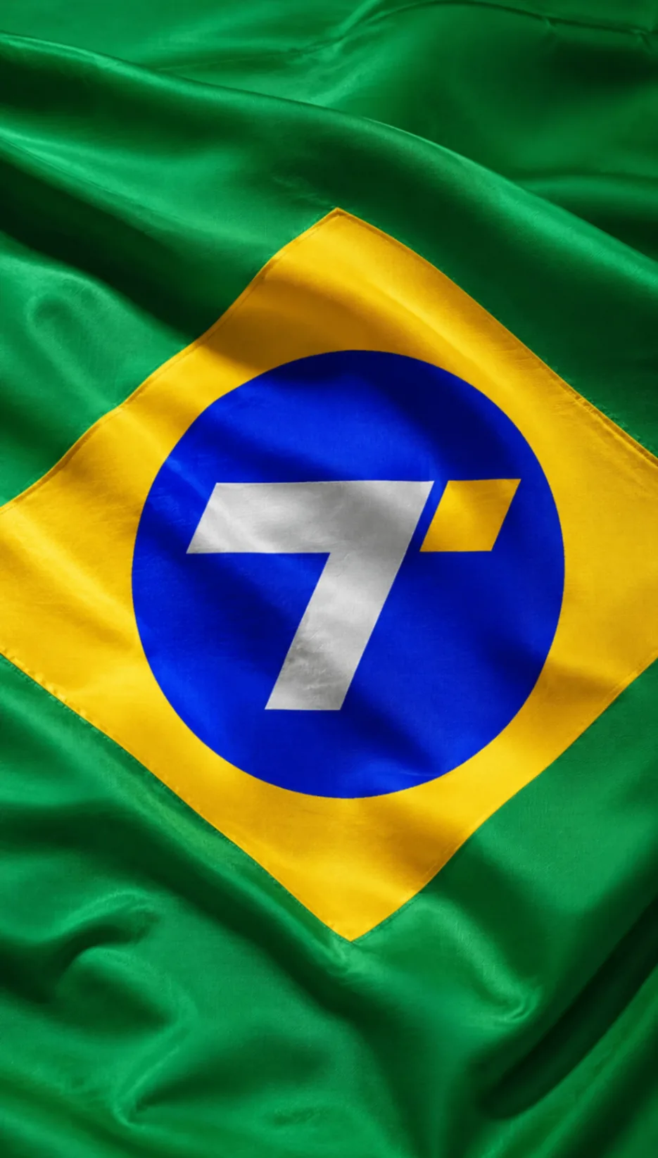 Custom BRAZIL 7 flag — silk-screen production