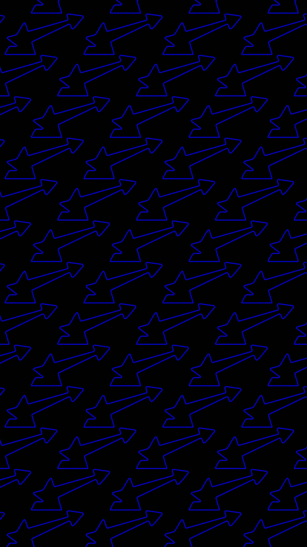 TAP star-arrow pattern — Loop D · Black Outline
