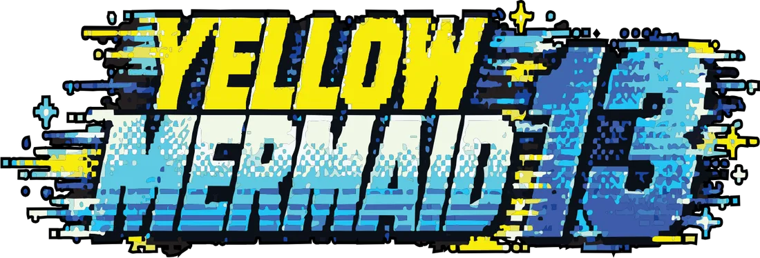 Yellow Mermaid 13 — flavor wordmark