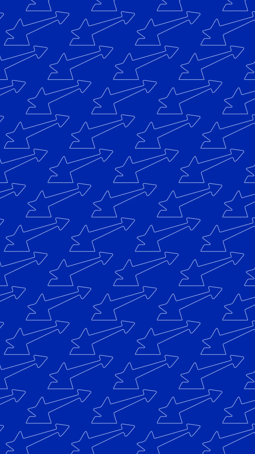 TAP star-arrow pattern — Loop A · Blue Outline