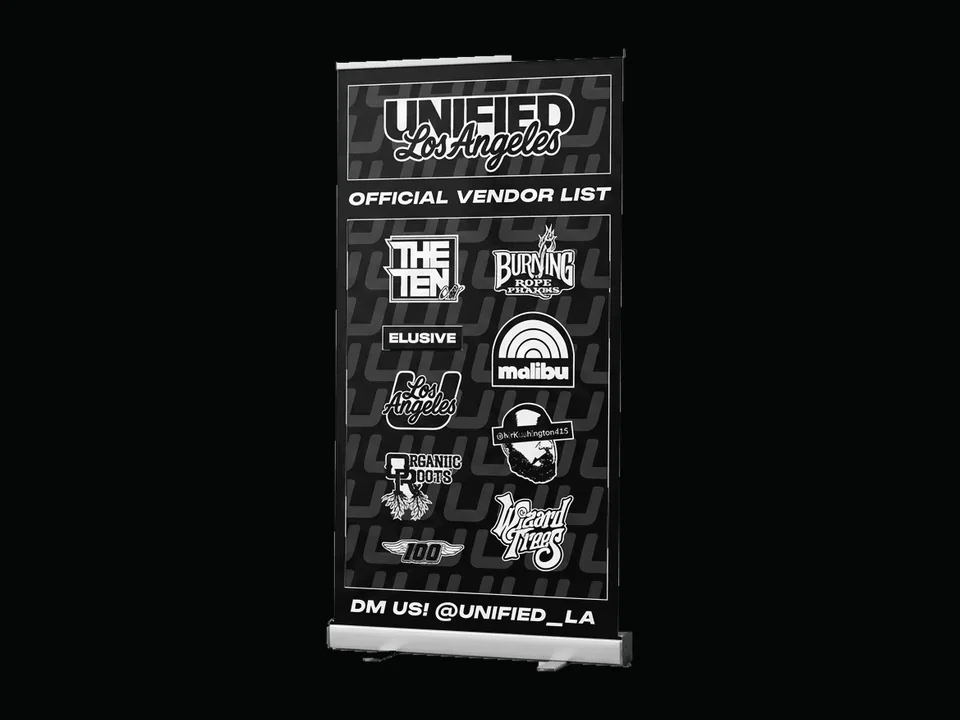 Unified identity applied to a menu board.
